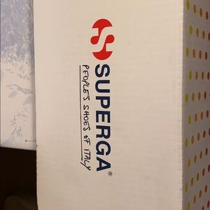 Superga gold platform sneakers